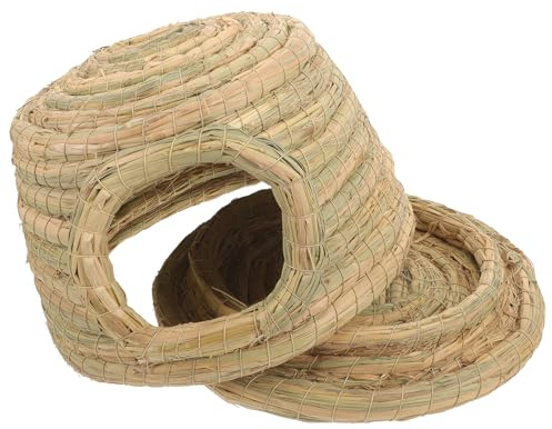 EXHUMKY Nido para Conejos Pequeño de Casa Decorativa y Cómoda para Cobayas y Hámsteres Cueva Interior para Descanso y Escondite de Mascotas Pequeñas