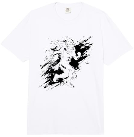 Ragazza Football Americano Streetart per Ragazze Comfort Colors Adult Heavyweight T-Shirt