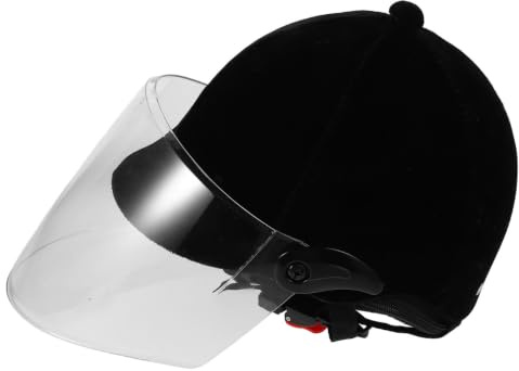ULTECHNOVO Housse de Casque d'hiver Noir Ajustement Confortable en Velours et Plastique Casque D'équitation Protection Complète pour Filles pour Chevaux, Équitation et Cyclisme