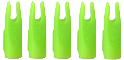 SHARROW 50pcs Bogenschießen Pfeilnocke 5/16 Zoll Pfeil Nocken für Bambus Holzpfeile Bogensport (Grün)