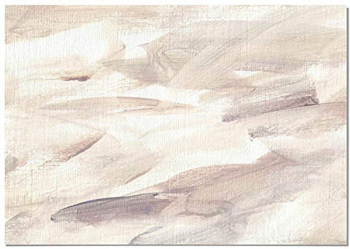Panorama Lienzo Pintura Abstracta Fondo Blanco 70x50cm - Impreso en Lienzo con Bastidor - Cuadros Decoración Salón - Cuadros Lienzos Decorativos - Cuadros Modernos