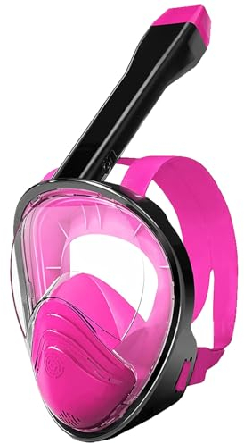 Snorkel Mask Full Face Adults,Diving Mask with Detachable Camera Mount,180° Wide View Diving Mask Anti Fog with Adjustable Head Straps,New Breathing System Snorkel Set for Adults Snorkeling Scuba