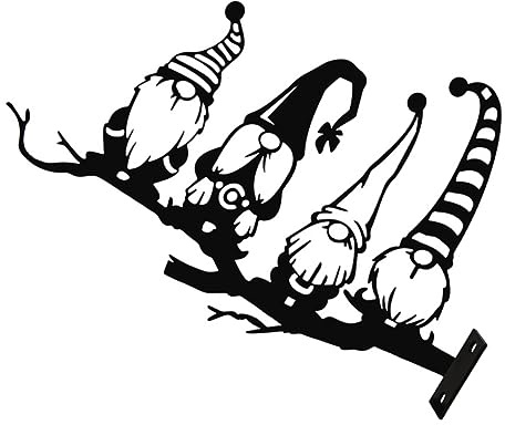 Happyyami De Jardín De Hierro Duende Decorativo Adorno De Jardín para Exterior De Árboles Decoración De Paisaje