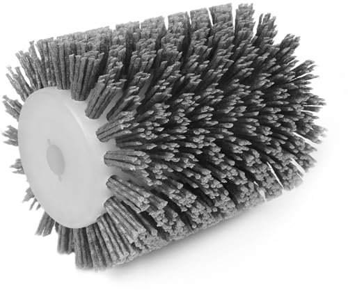 Shineboc Spazzole Abrasive, 60 Grana 120x100mm Spazzola Nylon, Spazzola per Lucidatura Lavorazione Drum Brush per Legno, Metallo E Metalli Non Ferrosi