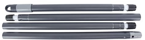 Maya Palo MAX 4 Secciones para Escoba y Fregona. Longitud Estandar de 1,40 m. Diseño Ergonómico y Resistente. Agarre Seguro y Antideslizante. Ensamblaje Sencillo y Rápido. Ocupa Poco Espacio