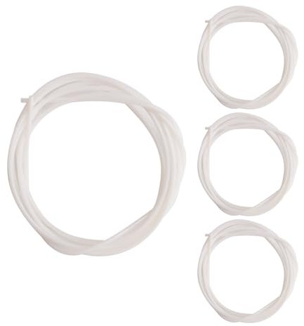 Pesfehhy 4 Stück / Set -Ukulelensaiten aus weißem Nylon für 21 23 26 Saiteninstrument