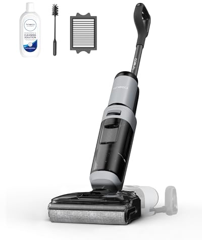 Tineco Floor One i5 Stretch Aspirateur Laveur sans Fil, 20 kPa, portée à Plat 180°, Nettoyage Deux Bords, 30 Min d'autonomie, Auto-Nettoyage, Parfait pour Les Saletés Collantes et Les Poils d'animaux