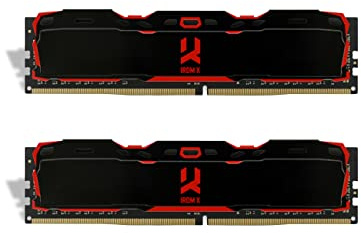 Goodram - IRDM X DDR4 RAM - 2x8GB, 3200MHz CL16, DIMM - Dual/Single Rank - Low Profile Heatspreader - Für Gaming & Alltag - Verbesserte Kühlkörper, die Wärme ableiten - Schwarz