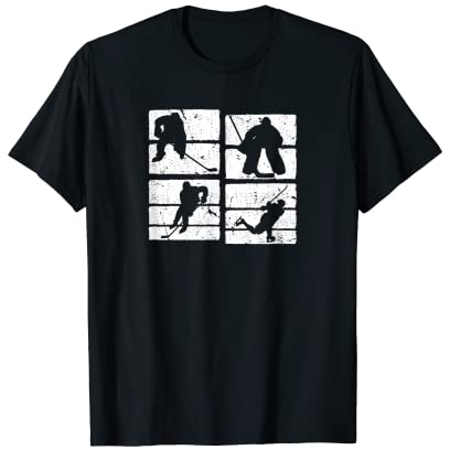 Distressed Ice Hockey T-Shirt