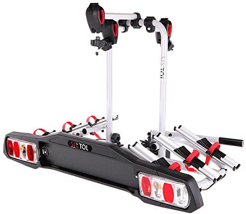 SIXTOL Bike 3 Portabici di alta qualità e robusto, gancio di traino per tre biciclette senza attrezzi