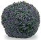Mendler Künstlicher Busch HWC-L77, Buchskugel Dekopflanze Buchsbaumkugel Kunstpflanze Buxus, Outdoor Ø 55cm - lila