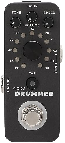 Guitar Looper Pedal, 121 Trumslingor Elektrisk Gitarr Monoblock Effekt Trummaskin Pedal Loop Pedal Trumpedal med True Bypass för Gitarrbas
