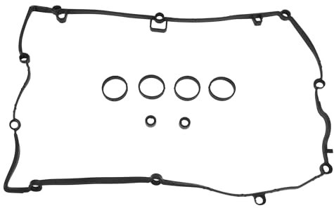 INFINAUTO Junta De Tapa De Válvula Junta De Sello De Válvula De Culata Con Junta De Bujía No.11127582400 Para Mini Clubman (R55) 1.6T Jcw N18B16C Negro 1 Juego