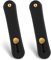 2Pcs Universal Silicone Phone Strap Grip and Finger Stand - Suitable for Most Smartphones (Black)