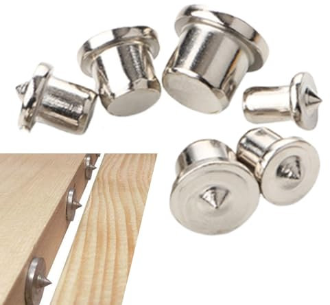 Taco de madera, tacos de madera de 6/8/10/12 mm, tacos planos, puntas de centrador, tacos de centrador, juego de tacos de madera, para trabajos en madera, herramientas de perforación, agujero para