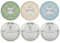 PandaEar 3 Stück Edelstahl-Baby-Saugnapfteller, geteilter Kleinkind-Teller für Babys, LED-Entwöhnungsbedarf, rutschfestes Kleinkind-Baby-Fütter-Set, spülmaschinenfest (Blau/Grün/Braun)