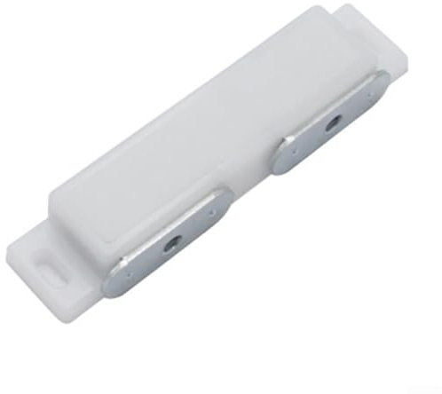 Gdfnmogo Chiusura magnetica, apertura a pressione magnetica per armadio, apertura a scatto, per sistema di sicurezza a porta singola, 87 x 19 mm (bianco)