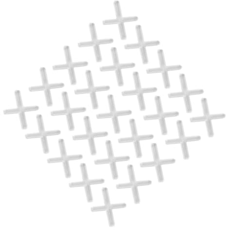 POPETPOP 1000pcs Cross Shape Tile Spacers for Leveling and Aligning Tiles Thickness Grout Spacers for Ceramic Marble and Porcelain Installation Easy to Use and Store