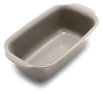 GreenPan Premiere Ovenware Healthy Ceramic Nonstick 1 lb. Loaf Baking Pan, PFAS-Free, Warp-Free Bakeware, Durable Quick Heating, Oven & Broiler Safe to 600F, Dishwasher Safe, Taupe