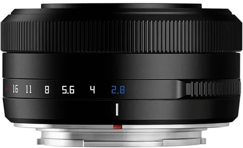 Compatible avec l'objectif Fujifilm X-Mount 27 mm F2.8 Auto Focus STM Pancake for appareils Photo APS-C(Black,E-Mount(APS-C))