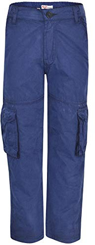 A2Z 4 Kids Boys Active Cargo Trousers A Ranger 6-Pocket Combat - Cargo Trouser Navy 9-10