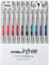 Pentel Bolígrafo retráctil de tinta de gel, EnerGel Infree, punta fina 0,7 mm, 10 colores