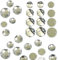 Perlin Piedras brillantes para coser, juego redondo de piedras acrílicas de cristal para ropa, manualidades, ropa y bolsos, decoración (10 mm, 100 unidades)