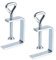 Morsetti A C, Morsetti a Vite Ppiccoli, Morsetti da Falegname, 2PCS Morsetto a C per impieghi gravosi, Morsetti Da Falegname Multifonction, Morsetto C Argent, Morsetto da Tavolo Morsetti di Fissaggio