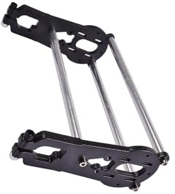 rongweiwang Tillbehör för modifiering eller underhåll Enkel montering Mountain Skateboard Truck Motorfäste för Board Skateboard Truck Fäste med skyddsöverdrag, Svart, Motorfäste