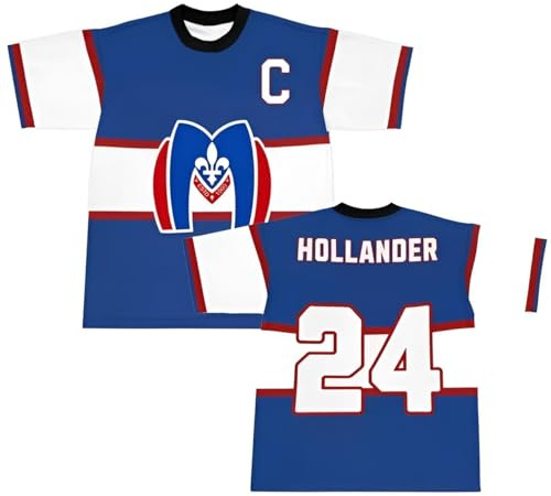 Genérico Heated Rivalry Rozanov 81 24 Hollander Camiseta de Hockey de Manga Corta con Cuello en V – Jersey Deportivo Ice Hockey para Hombre y Mujer, Estilo Sport y Streetwear