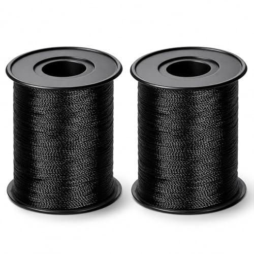 Filo per imbottitura, extra forte, 300 metri, nylon rigenerato ad alte prestazioni, filo in poliestere per jeans, artigianato in pelle, fai da te e casa (2 rocchetti)