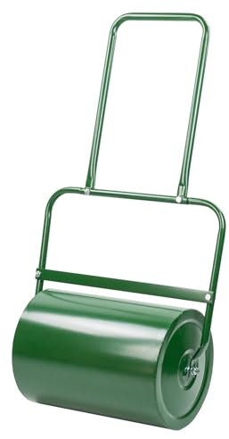 KCT Garden Lawn Roller Standard Heavy Duty 30L Water or Sand Filled Drum Seed Planting