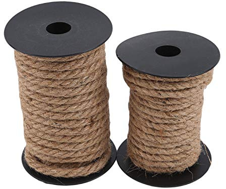 YITON Cat Scratch Post Natural Sisal Rope For Cat Tree Scratching Post Toy Diy Weaving Cats Making Desk Legs Binding Rope 2Pcs 8mm