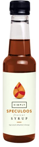 Simply Speculoos Caramelised Biscuit Syrup, Vegan & Nut Free Flavoured Syrup for Coffee, Cocktails & Baking (250ml)