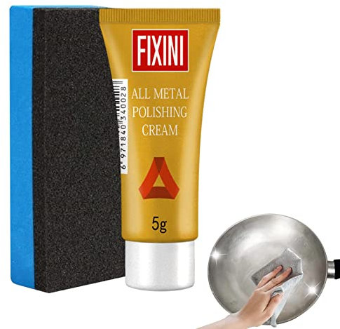 HINAA Removedor de óxido de crema para pulir metal, pasta de pulido de metal, pulido multiusos para reloj, latón, cobre, cromo, acero inoxidable, cerámica y peltre