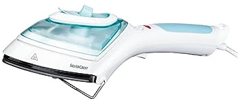 SILVERCREST Dampfbürste Steamer Dampfbügeleisen stufenloser Temperaturregler Dampfstoß-Taste 1000 Watt Leistung Hellblau