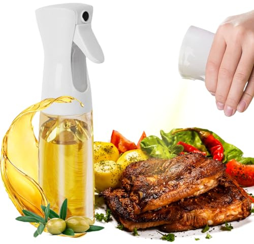 VIVIIHOO Botella de Spray Multifuncional para pulverizador de Aceite 220 ML para Aceite de Cocina, vinagre, Ensalada, Cocina, panadería, secador de Pelo, freidora de Aire Caliente