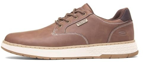 Skechers Garlan Pryor - Tenis para Hombre, Marrón sintético, 42.5 EU