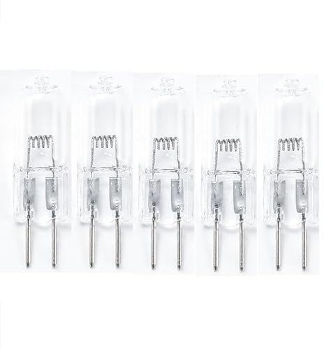 JZLBBC 5 Pezzi Lampadine Alogene GY6.35 24V 50W Alogena Capsula Per Lampada Per Aromaterapia Lampada Di Cristallo Proiettore,150 W
