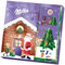 Milka 3D Basteladventskalender mit Mini-Weihnachtsmännern & zarter Alpenmilchschokolade – 163g
