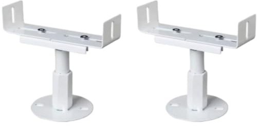 Lot de 2 montages au sol réglables pour radiateurs en aluminium de 8 à 13 cm de hauteur, design élégant, spécialement conçu pour les radiateurs en fonte, résistant au sel, installation facile, blanc