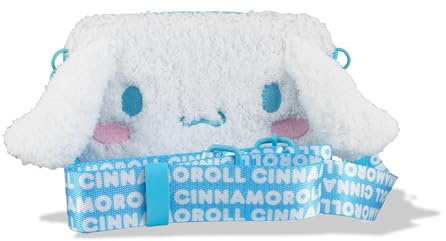 Sonix x Sanrio Plush Phone Wallet - Fuzzy Character Crossbody Bag, Furry Phone Pouch, Universal Smartphone Purse - Cinnamoroll