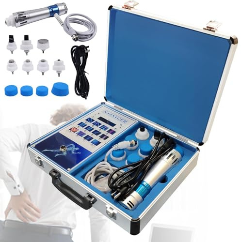 Dispositivo di terapia ad onde d'urto focalizzate, macchina professionale per terapia ED Shockwave con 7 teste di massaggio, 12 fisioterapia regolabile e profonda a energia/Dì addio alla sub-salute