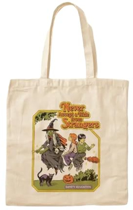 JWPPPATD Borsa a tracolla pieghevole casual stampata alla moda, borsa unisex in tessuto da donna, borsa a mano in tela di cotone Gor, borsa per la spesa, mai accettare un passaggio