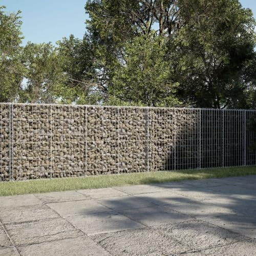Jardinière surélevée - Gabion avec couvercle - 1100 x 100 x 100 cm - En fer galvanisé - Pour légumes, herbes et fleurs - Facile à monter