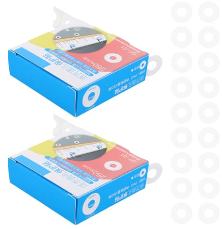 PACKOVE Etichette Adesive di Rinforzo Perforate 750 Pezzi Bianche, Cerchi di Rinforzo per Fori di Carta Sottili e Resistenti, Adesivi per Riparazione Fori Strappati, per Ufficio, Archivi
