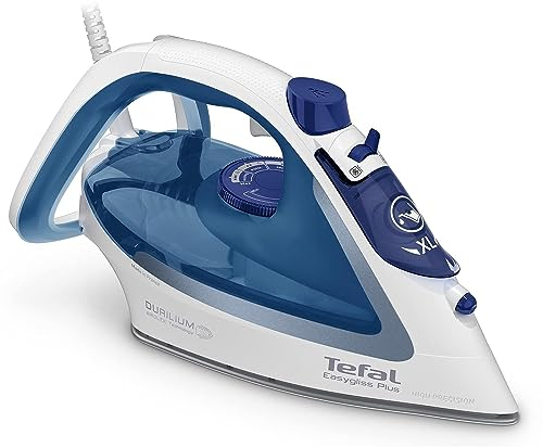 Tefal Durilium Plus FV5751 - Plancha de vapor (220 g, 2700 W, ganador de la prueba 2019, suela Durilium AirGlide con tres zonas de vapor, función de autolimpieza, sistema antical