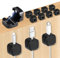 12 Soportes magnéticos para Cables, Organizador de Cables, Soporte Autoadhesivo para Escritorio, mesita de Noche, Cargador, Auriculares, etc.