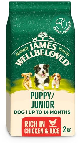 James Wellbeloved Dog Puppy Hypoallergenic Dry Food Chicken and Rice 2 kg