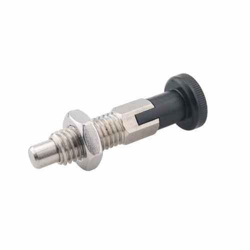 Ruiwaer M12 Self-Locking Stainless Steel Spring Locating Pin Ball Nose Spring Plunger Indexing Pin Knob Plunger